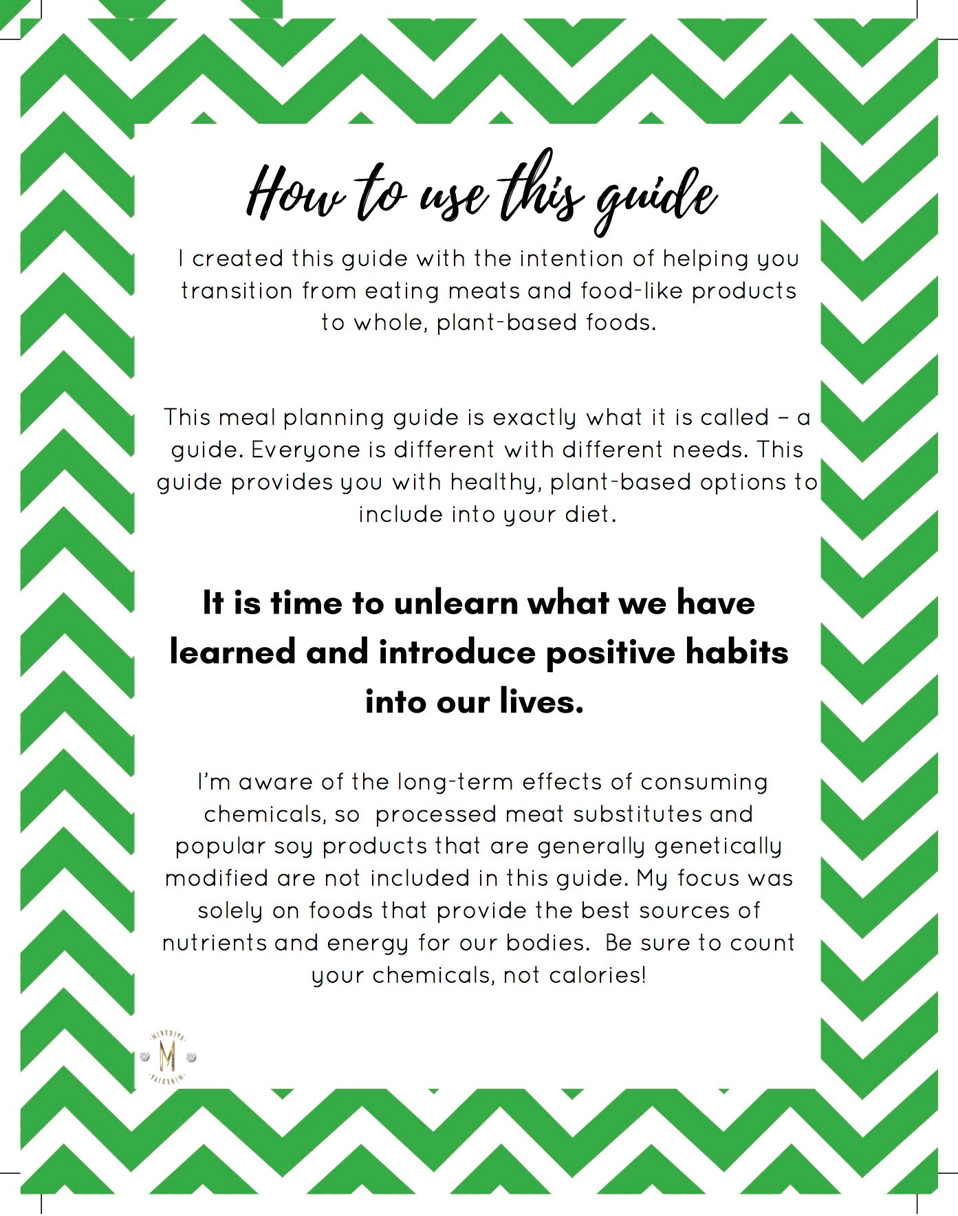 The Borderline Vegan Meal Planning Guide
